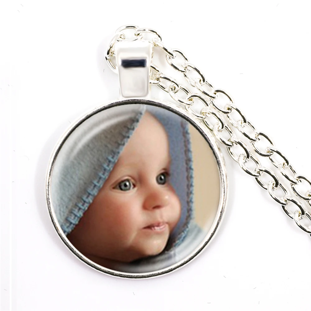 Top Trends: Personalized Custom Necklace Photo Mum Dad Baby Children Grandpa Parents Custom Designed Photo Gift For Family Anniversary Gift Shoppable Styles