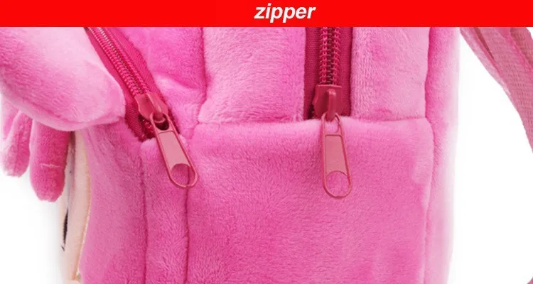 roosa pehme seljakott kahe tõmblukuga