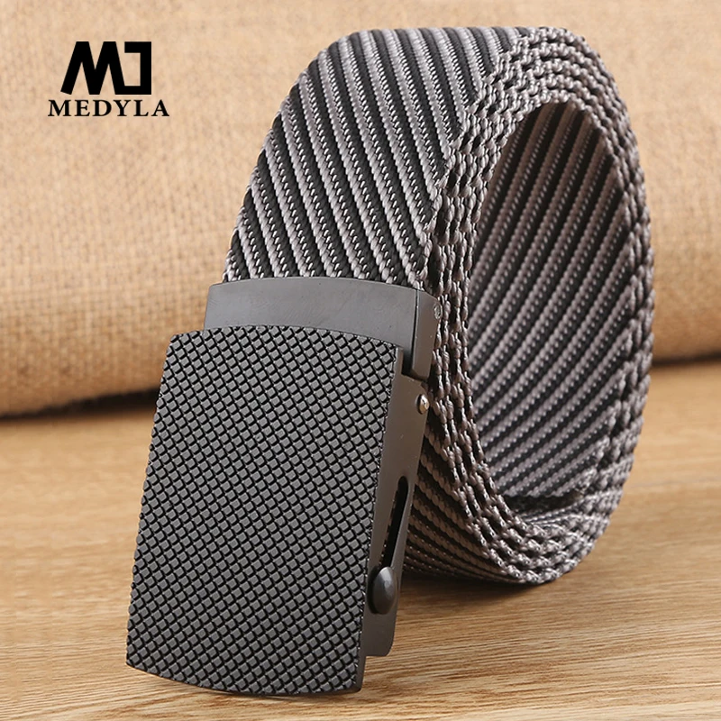 Top Trends: MEDYLA Casual Nylon Belt Army Adjustable Men Outdoor Travel Tactical Belt Vintage Waist Belts For Jeans MN028 Shoppable Styles