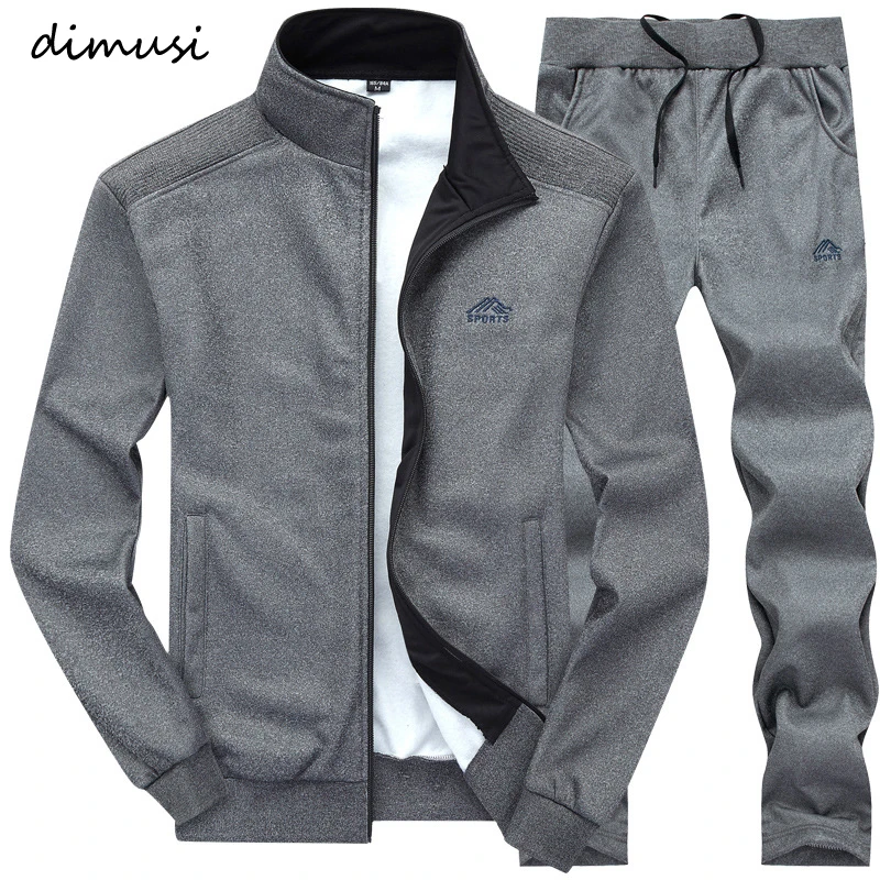 Top Trends: DIMUSI Men Sets Fashion Autumn Spring Sporting Suit Sweatshirt + Sweatpants Mens Clothing 2 Pieces Sets Slim Tracksuit Hoodies Shoppable Styles