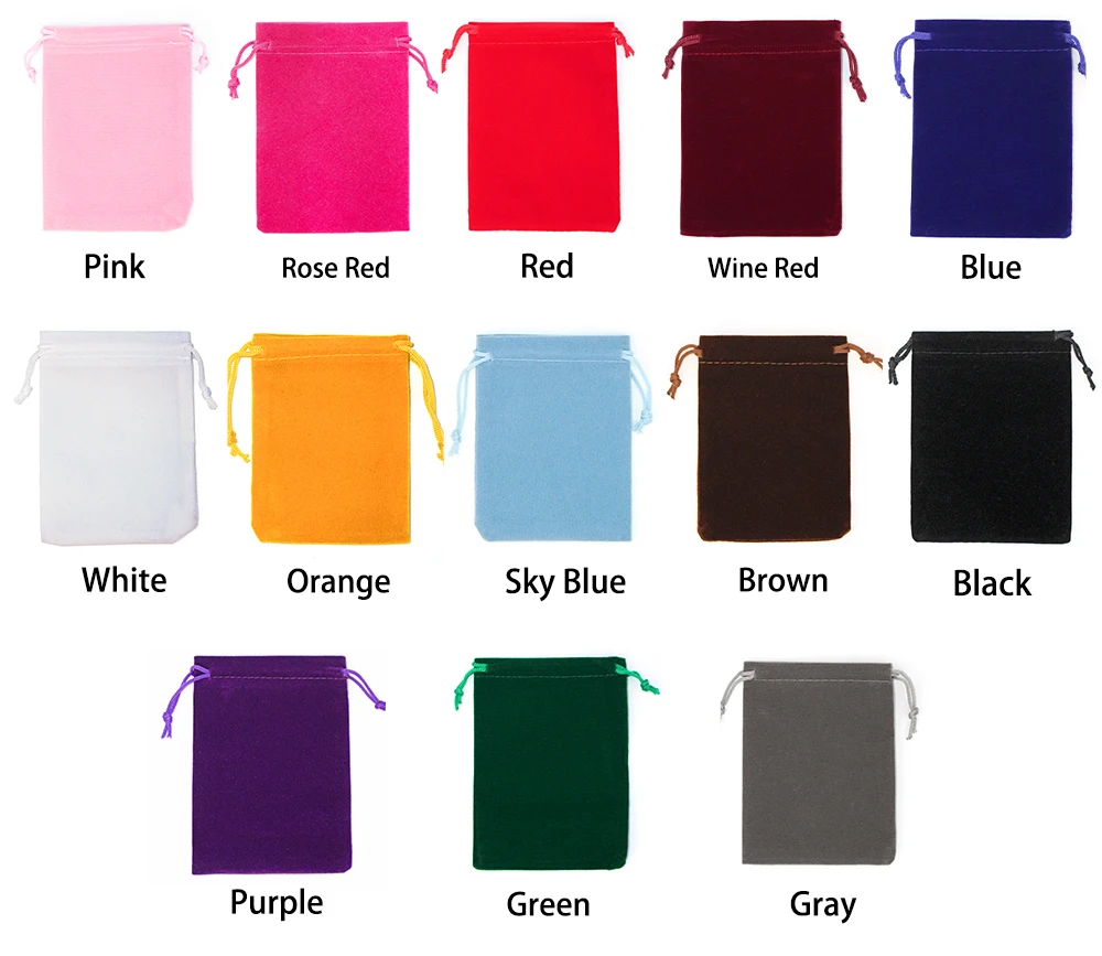 Top Trends: 2018 New 25Pcs 15x20cm 17x23cm 20x30cm Velvet Drawstring Pouch Jewelry Packing Wedding Party Gift Bag Shoppable Styles