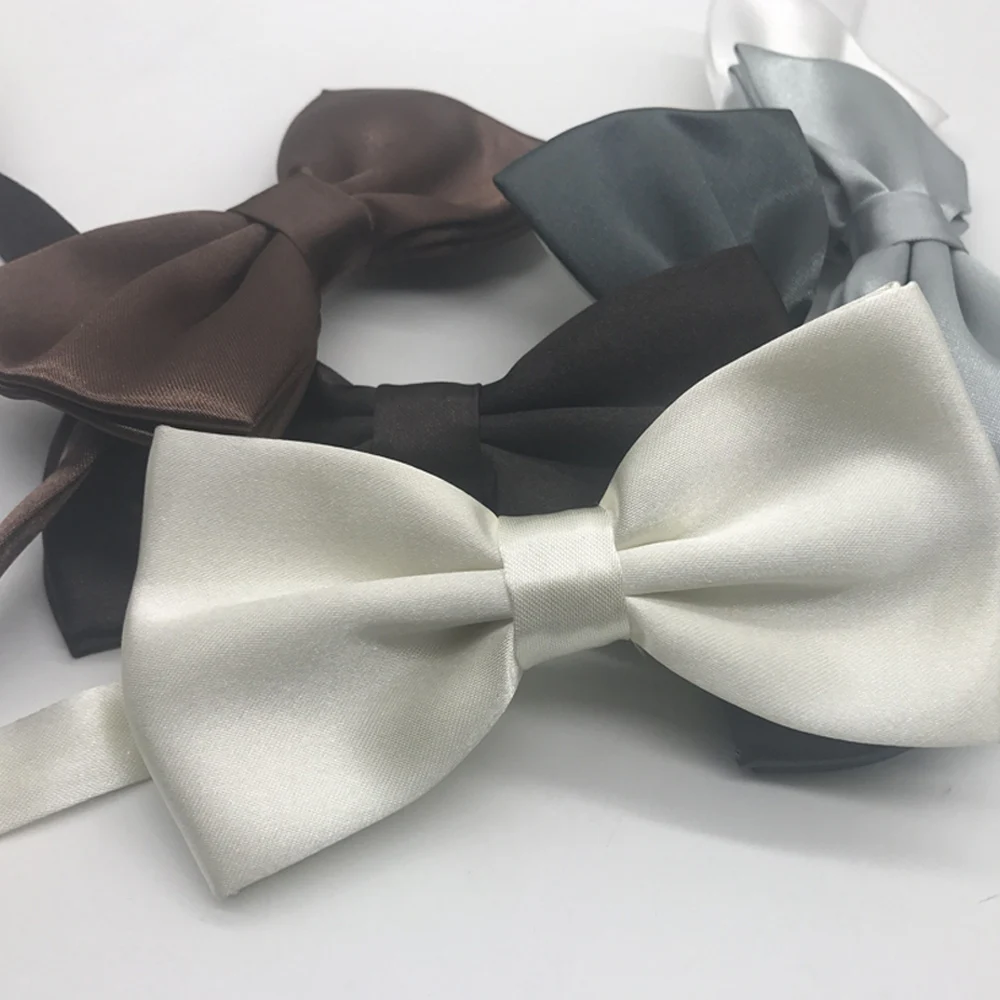 Top Trends: Men Skinny Bowtie Solid Fashion Bow Tie Black White Grey Bow Tie Men Shoppable Styles