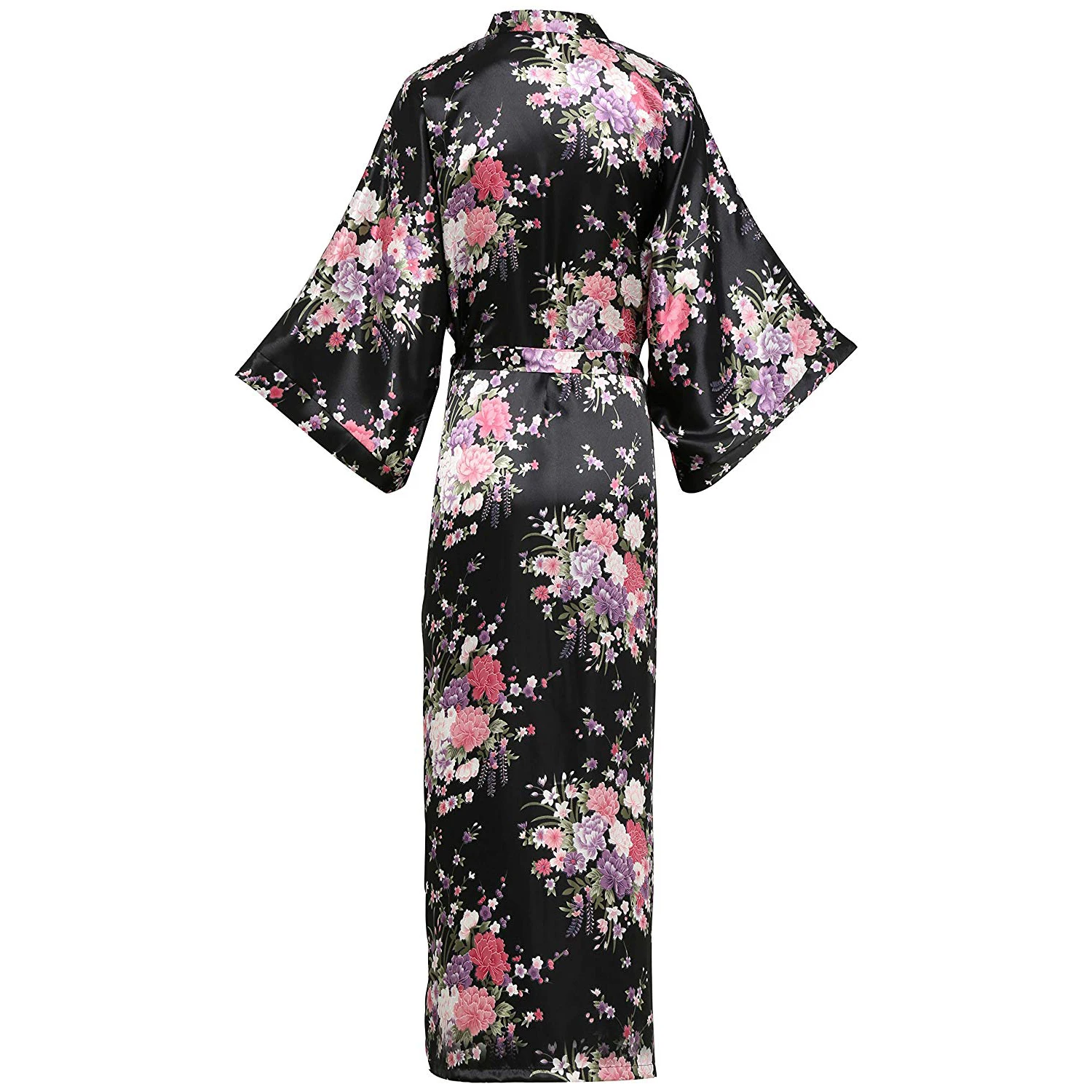 Top Trends: Plus Size Lady Long Robe Print Flower Kimono Bathrobe Casual Sleepwear Home Clothes Rayon Bride Bridesmaid Dressing Gown Shoppable Styles - Image 2