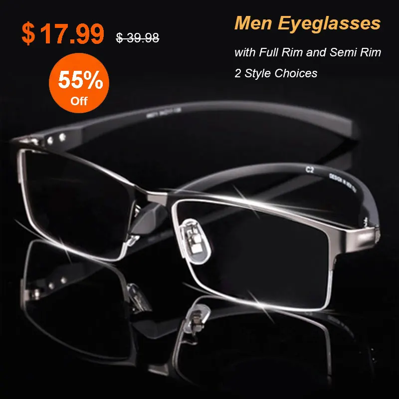 Top Trends: Men Alloy Eyeglasses Frame For Men Eyewear Flexible Temples Legs IP Electroplating Alloy Material, Full Rim And Half Rim Shoppable Styles