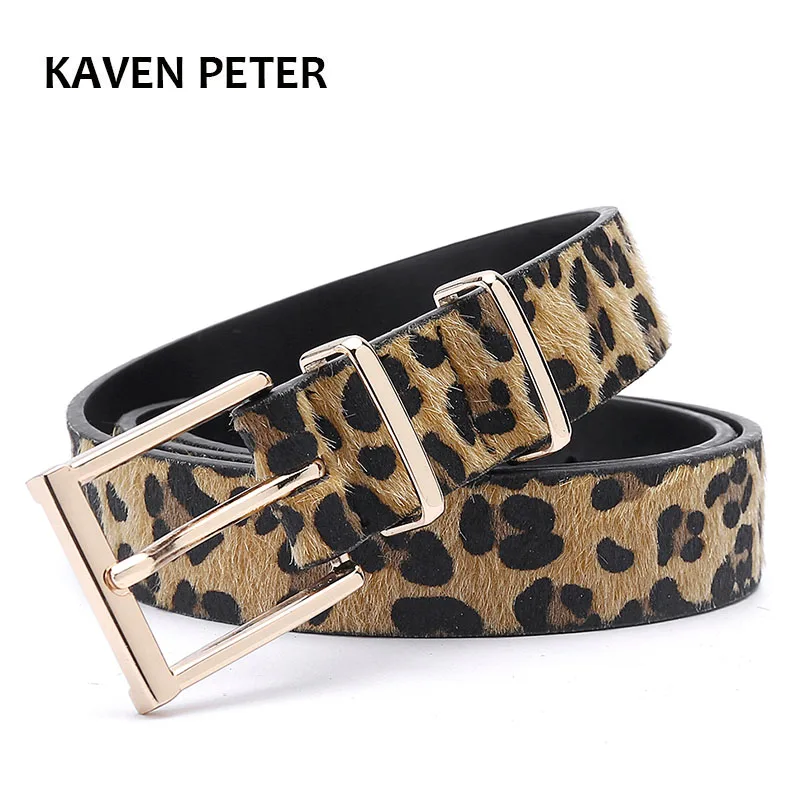 Top Trends: Female Belt Cummerbund Women Horsehair Belt With Leopard Pattern Rose Gold Metal Buckle Hot Sales Pu Belt Accessories For Women Shoppable Styles