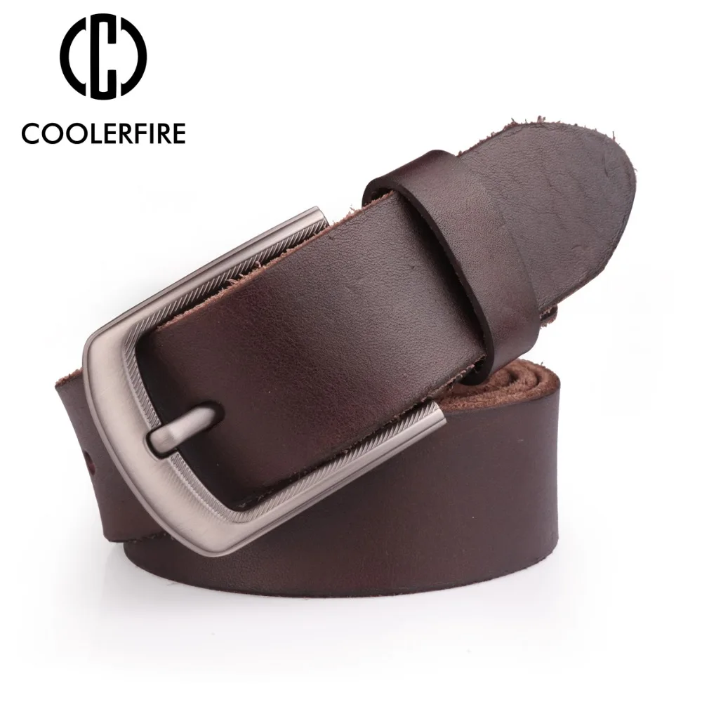 Top Trends: Men Top Full Grain 100% Cowhide Genuine Leather Belt With High Quality Zinc Alloy Buckle Bekts For Men TN001 Shoppable Styles - Image 3