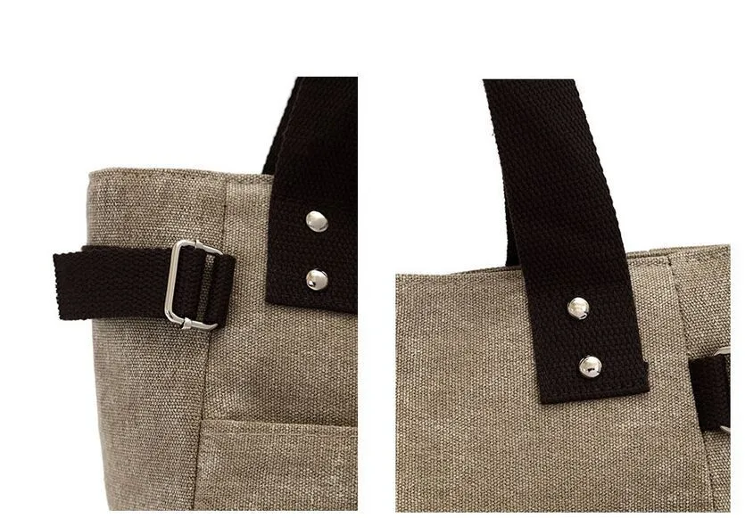 pruun õlakott mustade sangade ja metallist detailidega