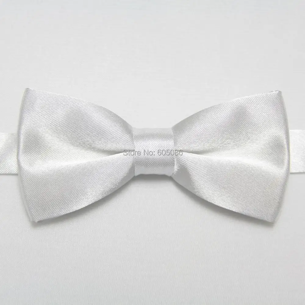 Top Trends: HOOYI 2019 Solid White Boy&#039;s Bowtie For Children Party Butterflies Kids&#039; Necktie 28colors Shoppable Styles