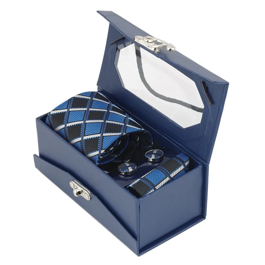 Moodsad siidist lipsud koos mansetinööpidega kinkekarbikeses | kujundav pilt e-kaubamaja pildikogust