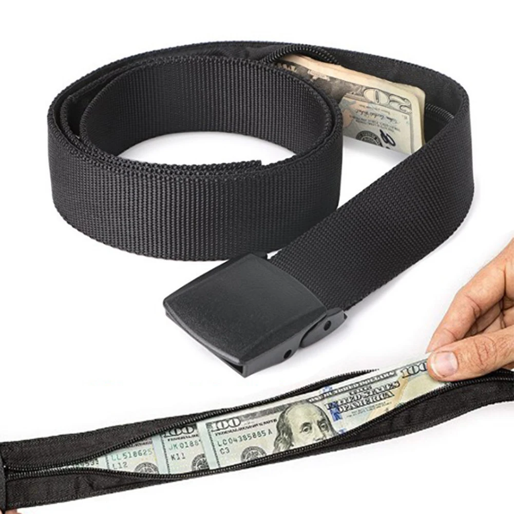 Top Trends: New Travel Hidden Cash Money Belt Bag Funny Pack Anti Theft Waist Packs Pouch Wallet Fanny Bag Casual Nylon Women Men Belt Shoppable Styles