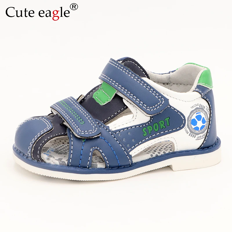 Top Trends: Cute Eagle Children Sandals Summer Pu Leather Orthopedic Sandals Toddler Shoes Boys Closed Toe Beach Shoes Baby Flat Shoes Shoppable Styles