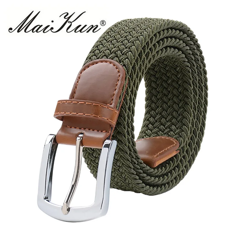 Top Trends: MaiKun Men&#039;s Belts For Men Metal Pin Buckle Elastic Male Belt Military Tactical Belt Shoppable Styles