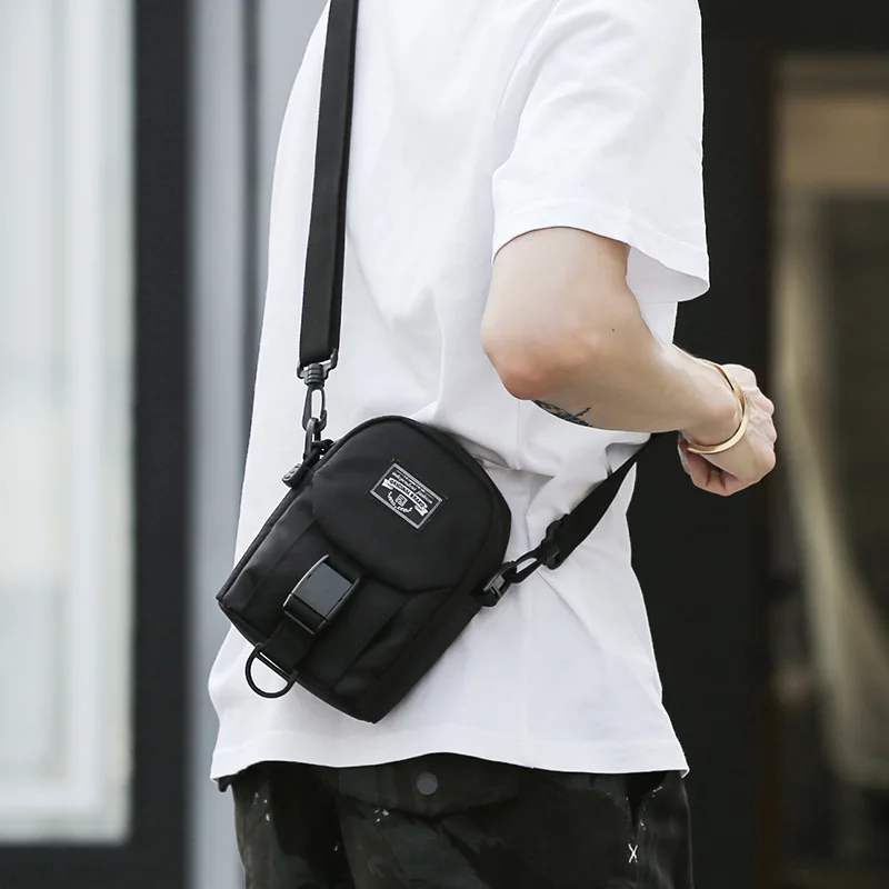 Top Trends: Men Simple Shoulder Bag Oxford Small Crossbody Bags Fashion Pockets Leisure Travel Phone Bag Sports Running Carry Bag Shoppable Styles