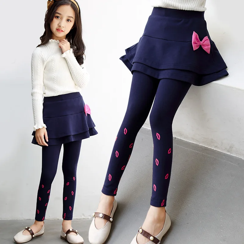 Top Trends: Girls Skirt-Pants 2023 Spring Autumn Children Legging Print Cake Skirts Fashion Girls Clothes Kids Trousers 4 6 7 8 10 12 Years Shoppable Styles