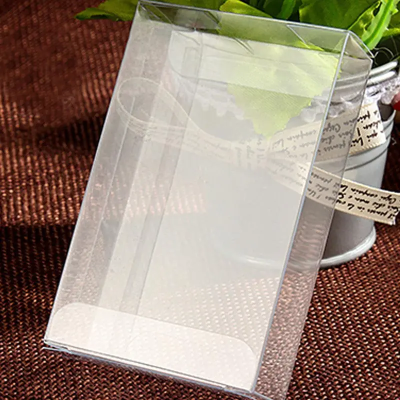 Top Trends: 100pcs 3xWxH Jewelry Gift Box Clear Boxes Plastic Box Transparent Storage Pvc Box Packaging Display Pvc Boxen For Wed / christmas Shoppable Styles