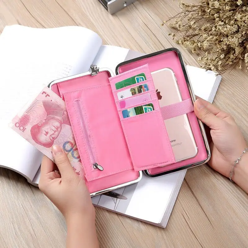 Top Trends: Fashion Purse Wallet Female Famous Brand Card Holders Cellphone Pocket Gifts For Women Money Bag Clutch 2018 Shoppable Styles