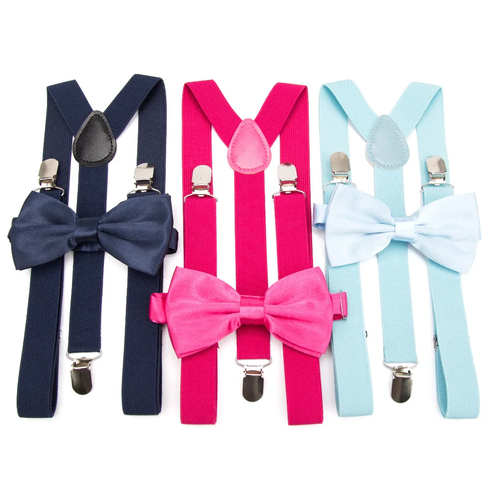 Top Trends: Suspenders Bow Tie Set Men Fashion Suspensorio For Man Boy Women Bowtie Braces Trousers Tirantes Wedding Leisure Shirt Stays Shoppable Styles