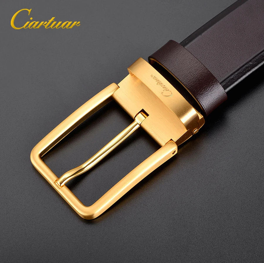 Top Trends: 2023 Ciartuar Official Store New High Quality Suit Men Belt Genuine Leather Strap Trousers First Layer Pin Buckle Free Shipping Shoppable Styles