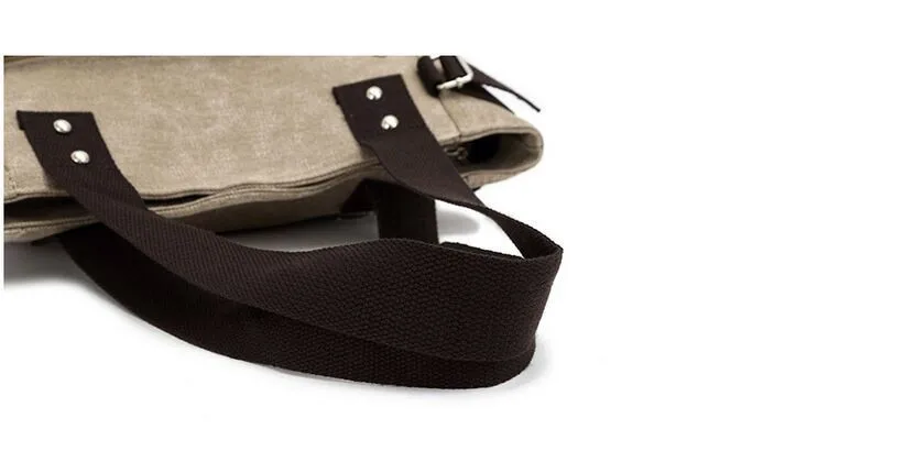 pruunist kangast õlakott mustade sangadega