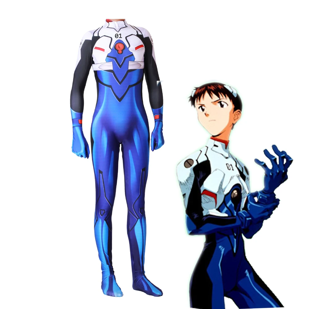 Top Trends: Anime Plugsuit Cosplay Costume Ikari Shinji Zentai Bodysuit Suit Jumpsuits Shoppable Styles