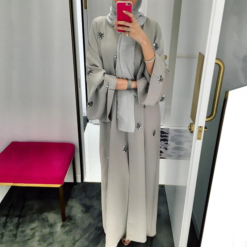 Top Trends: Abaya Kimono Kaftan Dubai Islam Muslim Hijab Dress Abayas Caftan Marocain Qatar Oman Turkey Clothing For Women Robe Femme Shoppable Styles