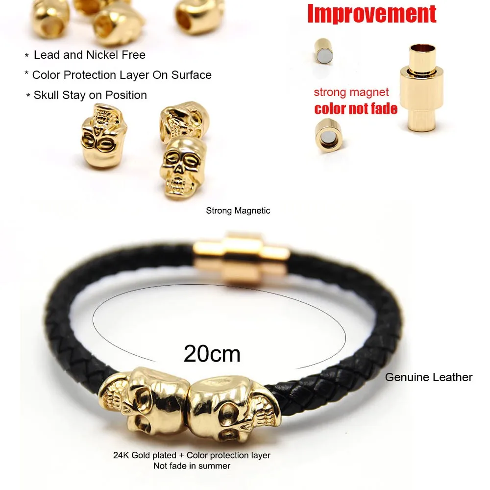 Ehtsa naha ja pealuudega käevõrud | kujundav pilt e-kaubamaja pildikogust