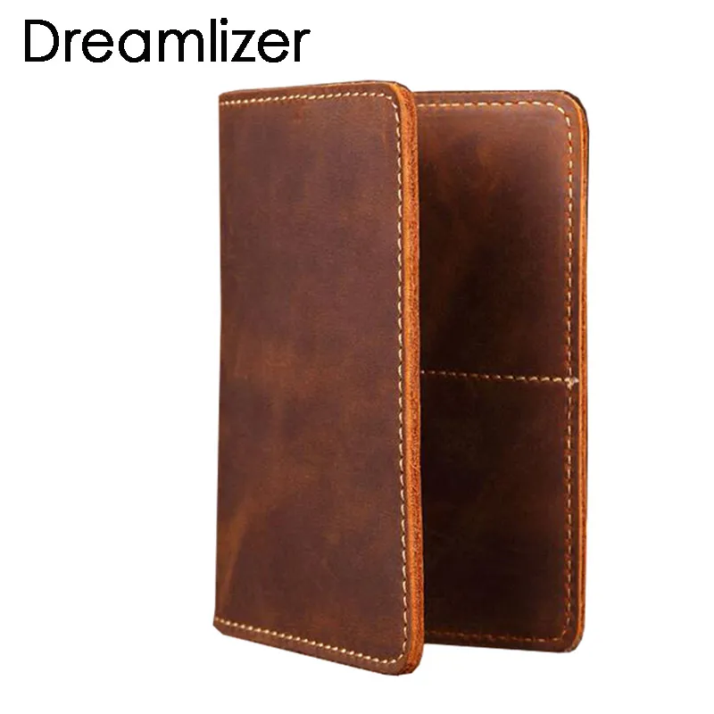 Top Trends: New 2022 Genuine Leather Passport Wallet Vintage Cow Leather Passport Cover Unisex Wallet Credit Card Holder Travel Wallet Shoppable Styles