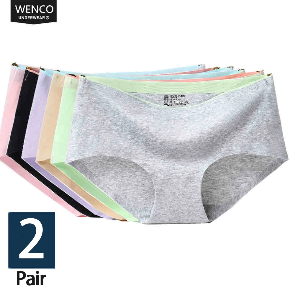 Top Trends: 1 / 2Pcs Briefs Panties For Women Cotton Seamless Panties Woman Mid-Rise Sexy Lingerie Women Seamless Panties Girl Shorts Culotte Shoppable Styles