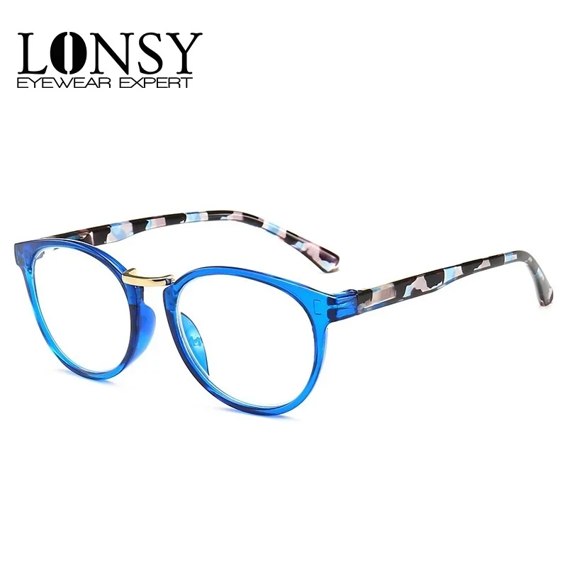 Top Trends: LONSY Fashion Round Reading Glasses Women Men Presbyopia Eyeglasses Antifatigue Computer Eyewear + 1.5 + 2.0 + 2.5 + 3.0 + 3.5 + 4.0 Shoppable Styles