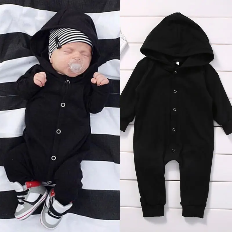 Top Trends: Toddler Infant Newborn Baby Boy Clothing Romper Long Sleeve Black Jumpsuit Playsuit Clothes Outfits 0-24M Shoppable Styles