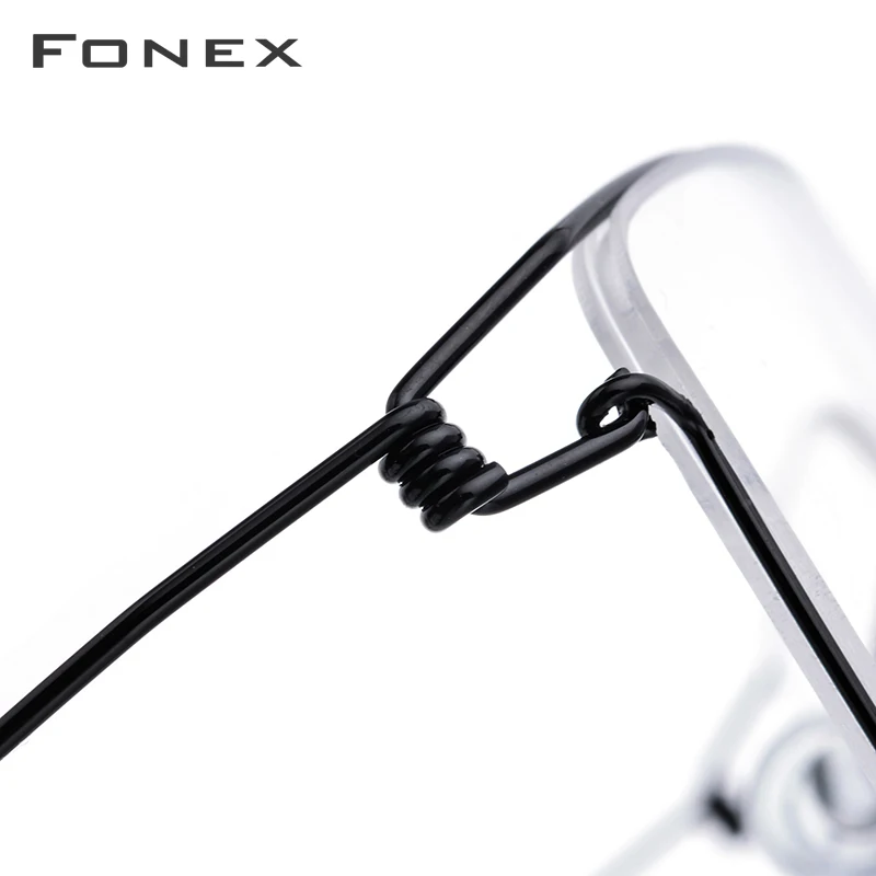 Top Trends: FONEX Titanium Alloy Glasses Frame Men Prescription Eyeglasses New Women Myopia Optical Korean Morten Screwless Eyewear 98624 Shoppable Styles - Image 2