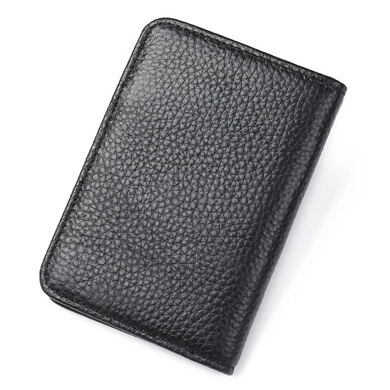 Top Trends: Porte Carte Cardholder Door For ID Bank Credit Business Card Holder RFID Men Wallet Purse Case Male Genuine Leather Bag Kashelek Shoppable Styles - Image 3