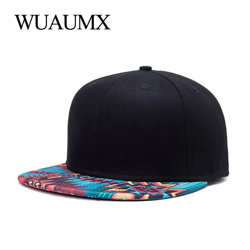 Top Trends: Wuaumx Spring Summer Snapback Caps Men Women Patchwork Baseball Cap Hip Hop Casquette Chapeau Bone Masculino Gorro Snap Back Hat Shoppable Styles