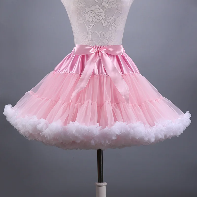 Top Trends: 2019 New Adult Short Tulle Pettiskirt Colorful Tutu Skirt Crinoline Jupon Saia For Women Shoppable Styles