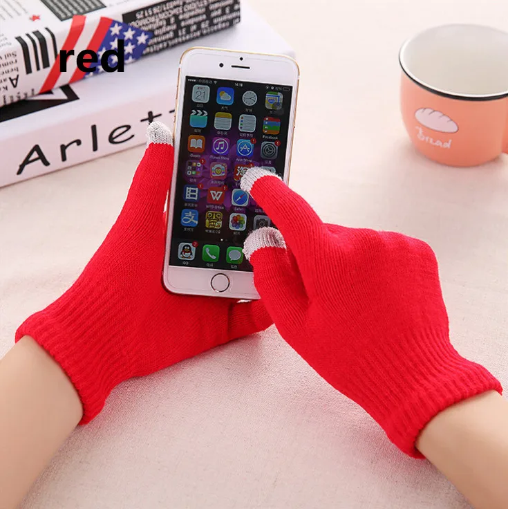 Top Trends: New Magic Touch Screen Gloves Smartphone Texting Stretch Adult One Size Winter Warmer Knit Hot Shoppable Styles - Image 5