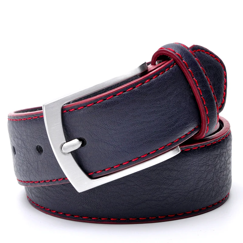 Top Trends: Hot Sale Leather Belt Men Italian Design Casual Men's Leather Belts For Jeans Mens Belts Luxury Designer Belts Men High Quality Shoppable Styles - Image 4