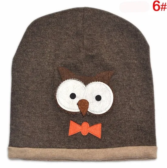 pruun laste müts öökulli aplikatsiooniga