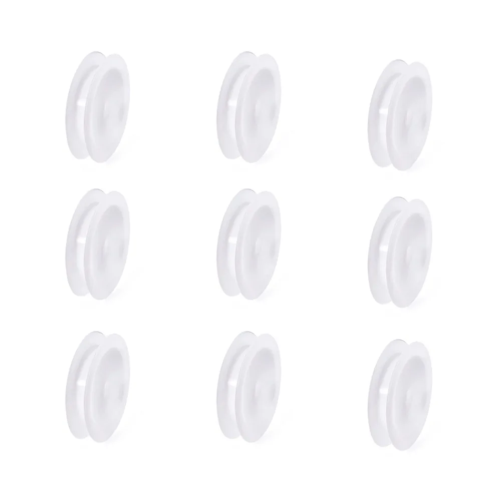 Top Trends: 50pcs Plastic Empty Spools For Wire White Thread Bobbins Jewelry Tools 67x14mm, Hole: 10.5mm Shoppable Styles