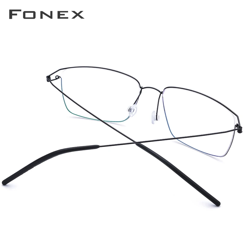 Top Trends: FONEX Titanium Alloy Glasses Frame Men Prescription Eyeglasses New Women Myopia Optical Korean Morten Screwless Eyewear 98624 Shoppable Styles - Image 5