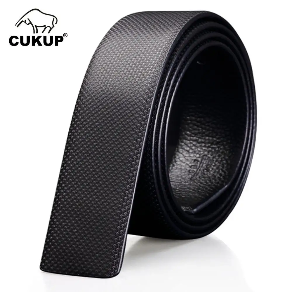 Top Trends: CUKUP 100% Cowhide Genuine Leather Pin & Smooth Belts For Men Unique Striped Line Belts Male 33mm Width Without Buckle LUCKBT03 Shoppable Styles