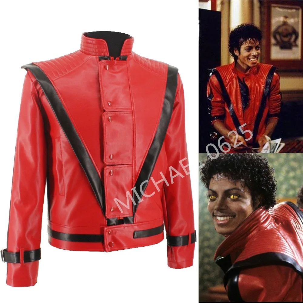 Top Trends: MJ Michael Jackson Jacket In Thriller MTV Red England Retro Leather Collection Outwear Shoppable Styles