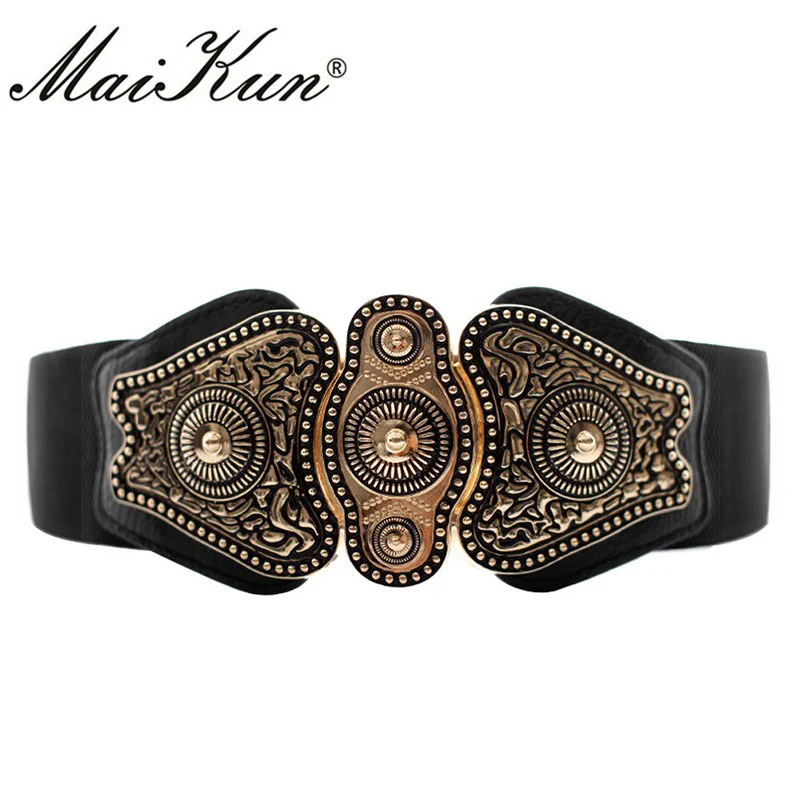 Top Trends: MaiKun Wide Belts For Women Belt Designer Brand Elastic Belt High Quality Shoppable Styles