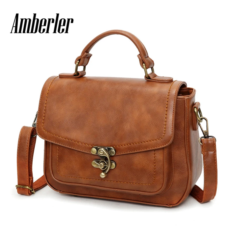 Top Trends: Amberler Women Shoulder Bag PU Leather Small Handbags Famous Designer Ladies Crossbody Messenger Bags Casual Female Travel Bag Shoppable Styles