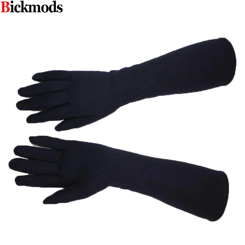 Top Trends: Cotton Knit Warm Gloves Women's Sunscreen Elasticity 38cm Long Fashion Simple Autumn And Winter Windproof Sleeves Shoppable Styles - Image 3