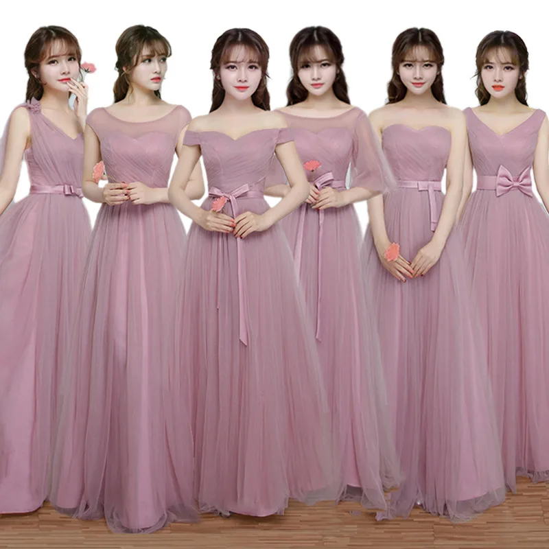 Top Trends: Elegant Evening Dress Pink Bridesmaid Dress For Wedding New Design Formal Party Dress Tulle Grduation Prom Gown Vestido De Noiva Shoppable Styles