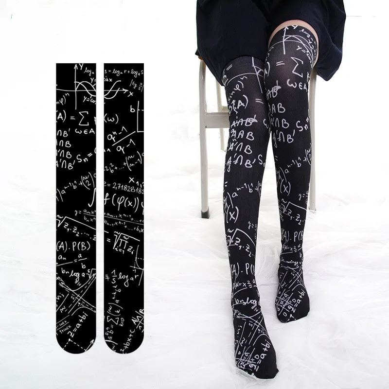 Top Trends: Women Printing Thigh High Stockings Over Knee Socks Anime Long Thin Stocking Medias Polyester Stockings For Girl 7ZJQ-SW11 Shoppable Styles