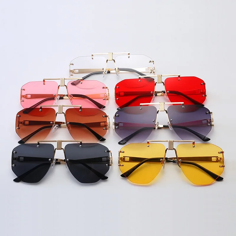 Top Trends: 2019 Luxury Designer Women Sunglasses Vintage Rimless Ladies Fashion Sun Glasses New 2019 Summer Shades Shoppable Styles - Image 6