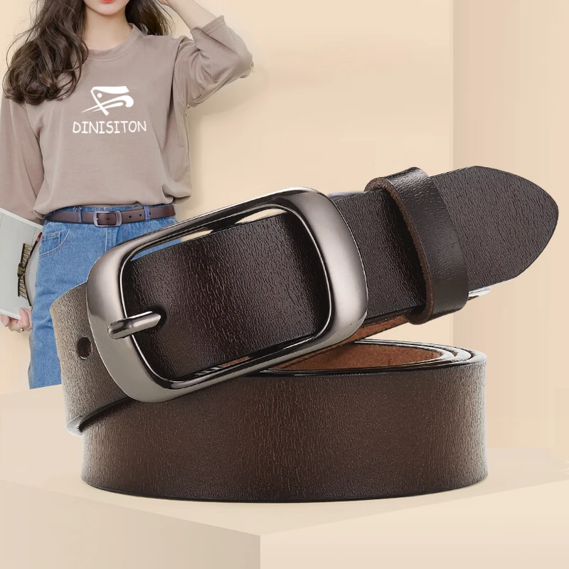 Top Trends: DINISITON New Women Genuine Leather Belt For Female Strap Casual All-match Ladies Adjustable Belts Designer High Quality Brand Shoppable Styles