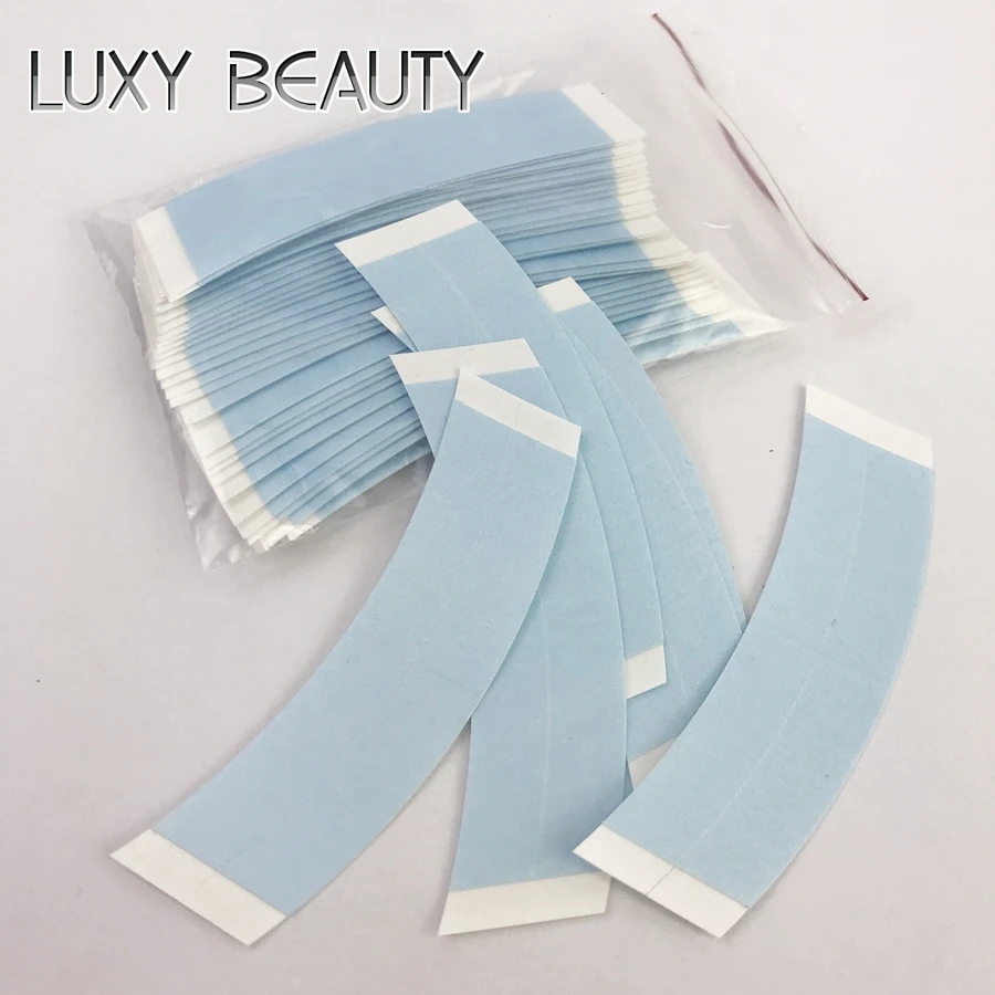 Top Trends: Tape Hair Extension Double Side Arc-Tape Glue Hair Adhesives Blue Hair Hold For Lace Wig Extension Tools Lace Front Tape 36pcs Shoppable Styles