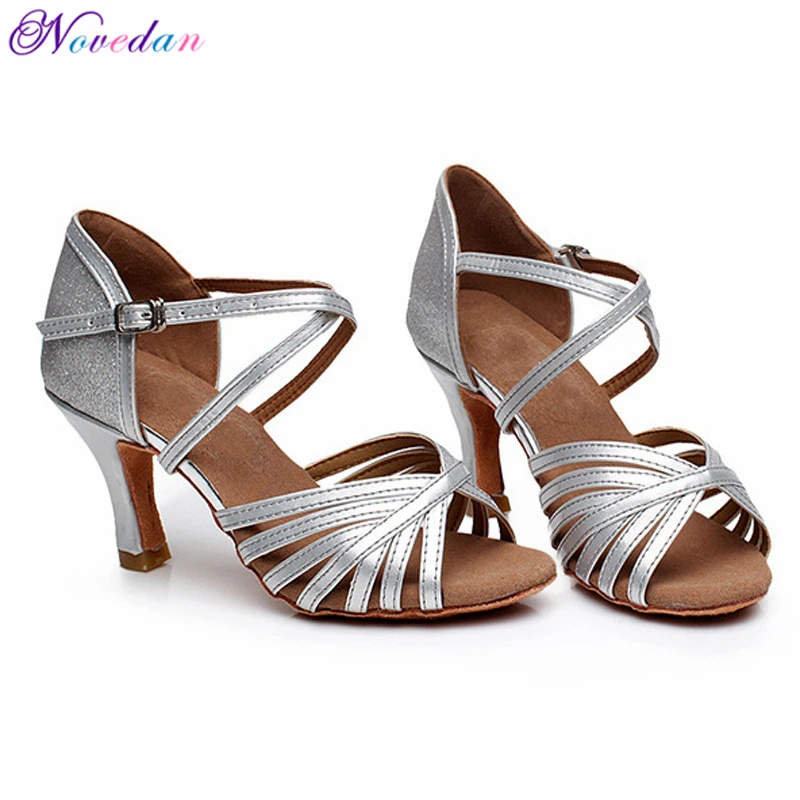 Top Trends: Professional Silver Gold Salsa Dance Shoes For Women Discount Latin Dance Shoes Popular Sexy Salsa Shoes Ladies 5cm / 7cm Heel Shoppable Styles - Image 4